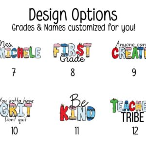 Alternative view of Personalized Teacher Crewneck Sweatshirt, Custom Teacher Name Shirt, Teacher Gift, Teacher Appreciation, Custom Phrase Teacher Sweatshirt