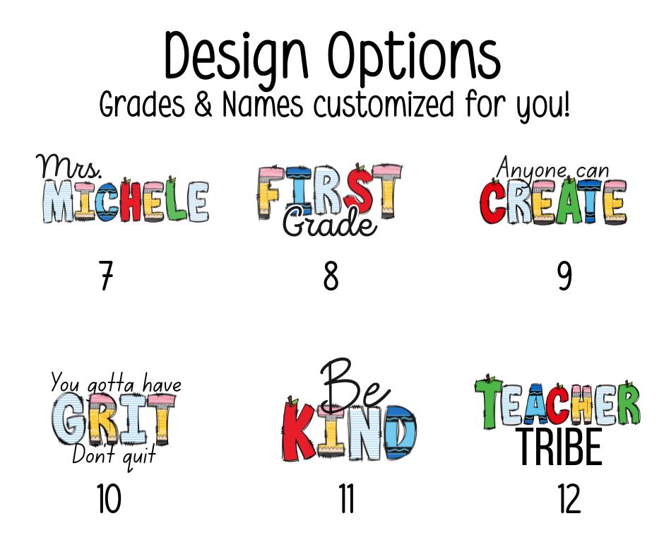 Pencil Bow Teacher T-Shirt | Back to School Gift - Image 9