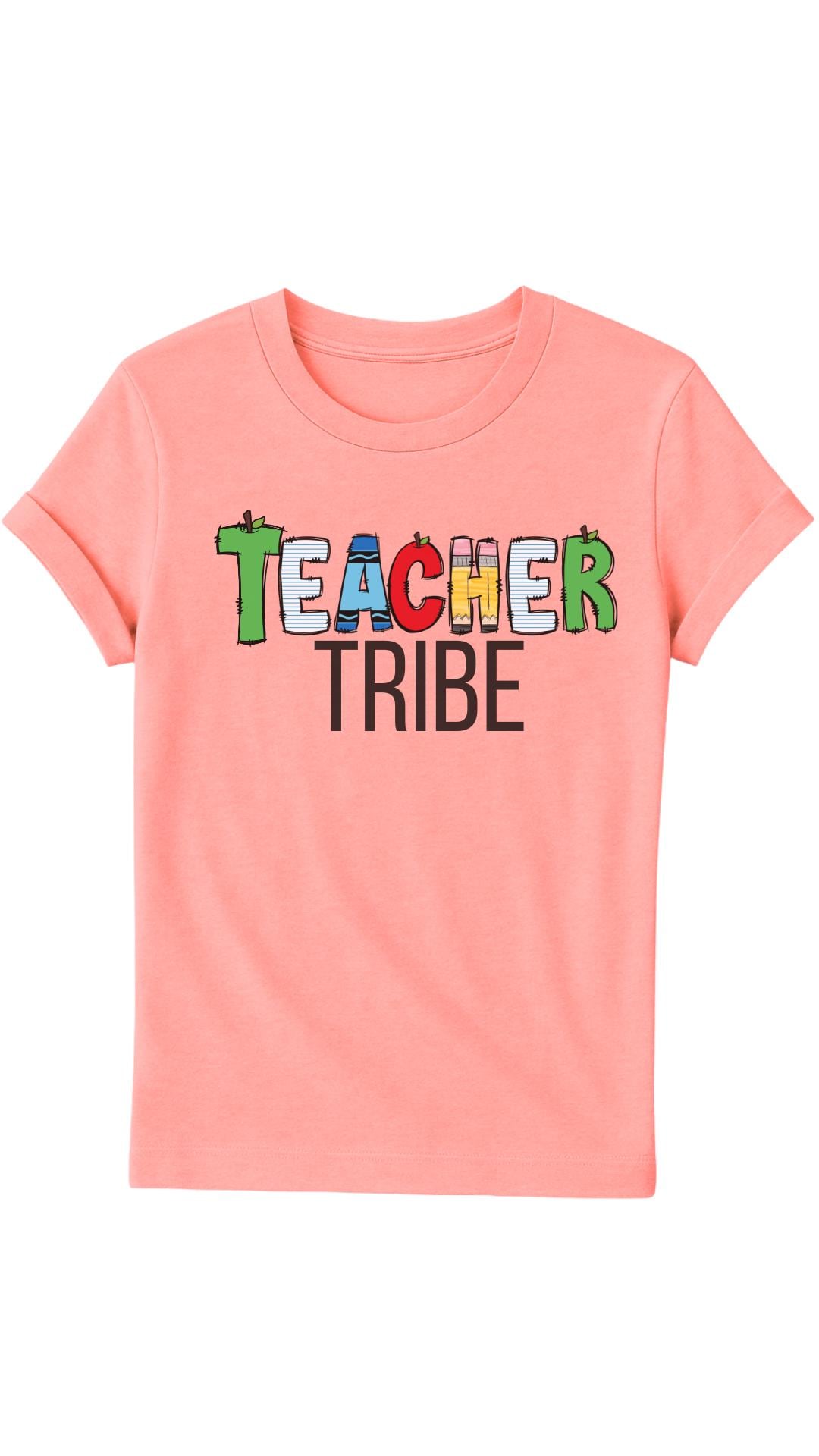 Pencil Bow Teacher T-Shirt | Back to School Gift - Image 7