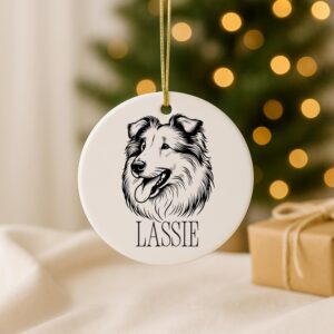 Personalized Pet Ornament – Custom Dog Memorial, First Christmas