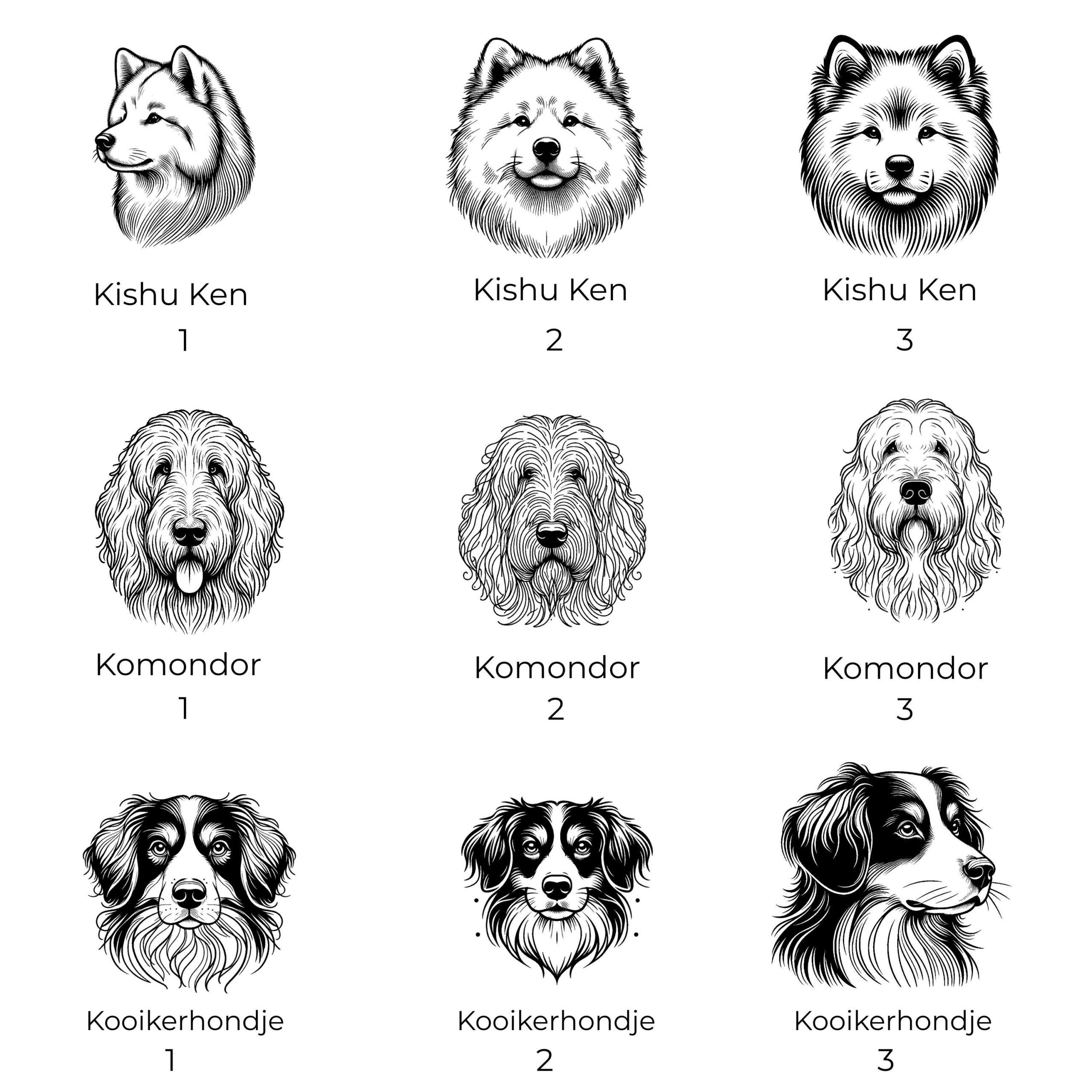 Custom Pet Ceramic Ornament -Personalized, First Christmas, or Memorial I Kishu Ken, Komondor & Kooikerhondje - Image 4