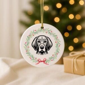 Custom Pet Ceramic Ornament – Memorial or First Christmas