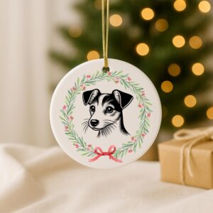 Custom Pet Ceramic Ornament – Tibetan Spaniel, Terrier, Fox Terrier