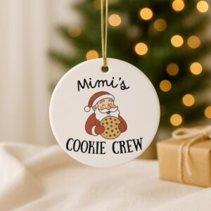 Alternative view of Personalized Christmas Ornament – Elf/Santa Ceramic Holiday Keepsake