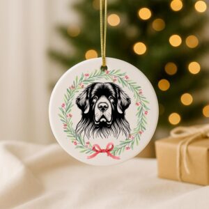 Alternative view of Custom Pet Ornament – Personalized Dog Memorial, First Christmas