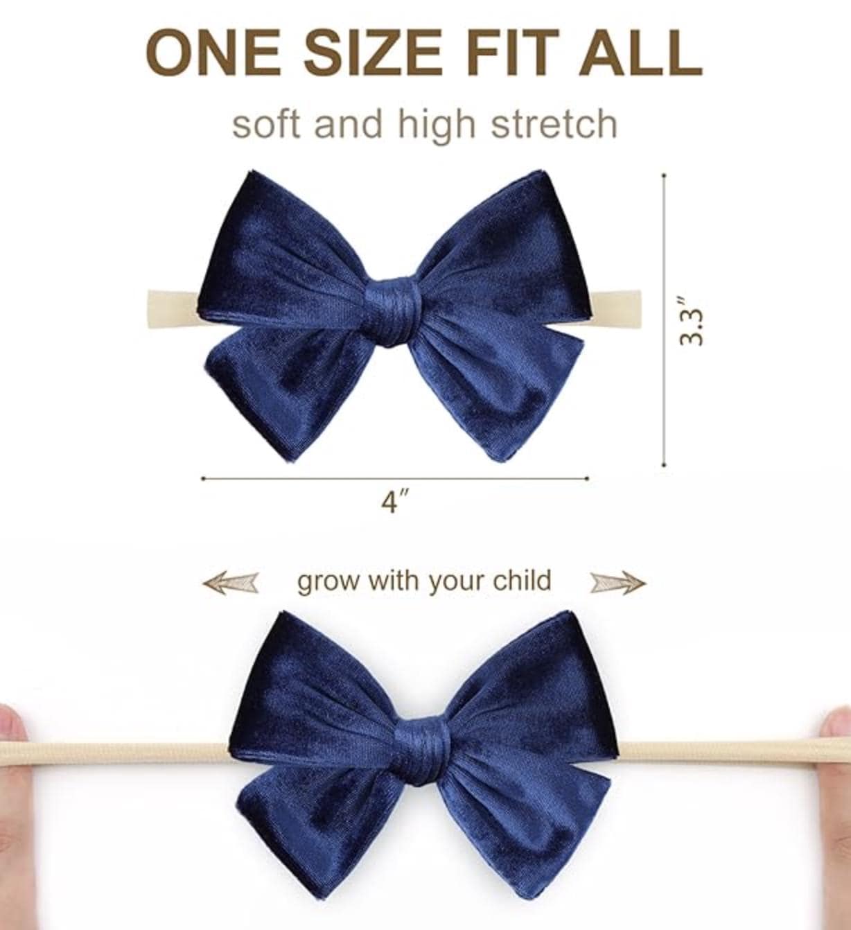 Personalized Baby's 1st Hanukkah Romper with Navy Bow - Image 5