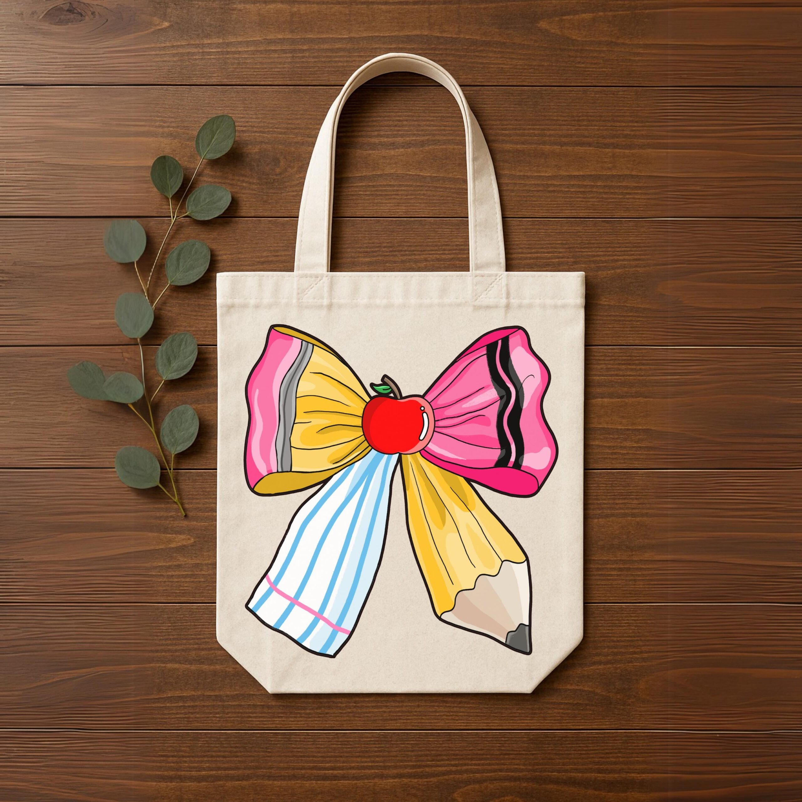 Custom Teacher Tote Bag | Personalized Cotton Canvas Gift