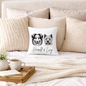 Custom Dog Breed Throw Pillow • Personalized Pet Pillow • Any Breed from Affenpinscher to Westie