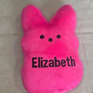 Alternative view of Personalized Easter Peep Plush – Custom Name Bunny – Easter Basket Stuffer – Spring Decor – Kids Easter Gift