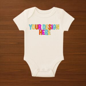 Custom Baby Onesie with Your Design | Upload Your Own Artwork | Personalized Baby Bodysuit | Custom Baby Gift | Baby Shower Gift