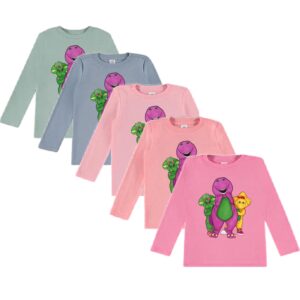 Alternative view of Toddler Dinosaur Long Sleeve Shirt – Barney-Inspired with Baby Bop & BJ