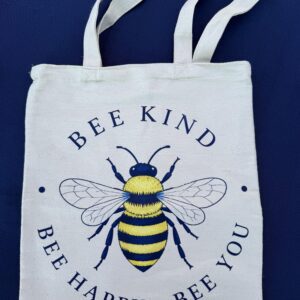 Alternative view of Bee Kind Tote Bag | Bee Happy Bee You Bag | Inspirational Tote | Bumble Bee Gift | Teacher Tote Bag | Positive Quote Bag