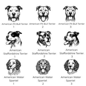 Alternative view of American Pit Bull Terrier, American Staffordshire Terrier or American Water Spaniel Personalized Dog Water Bottle with Bowl