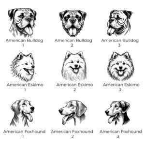 Alternative view of American Bulldog, American Eskimo or American Foxhound Personalized Dog Water Bottle with Bowl