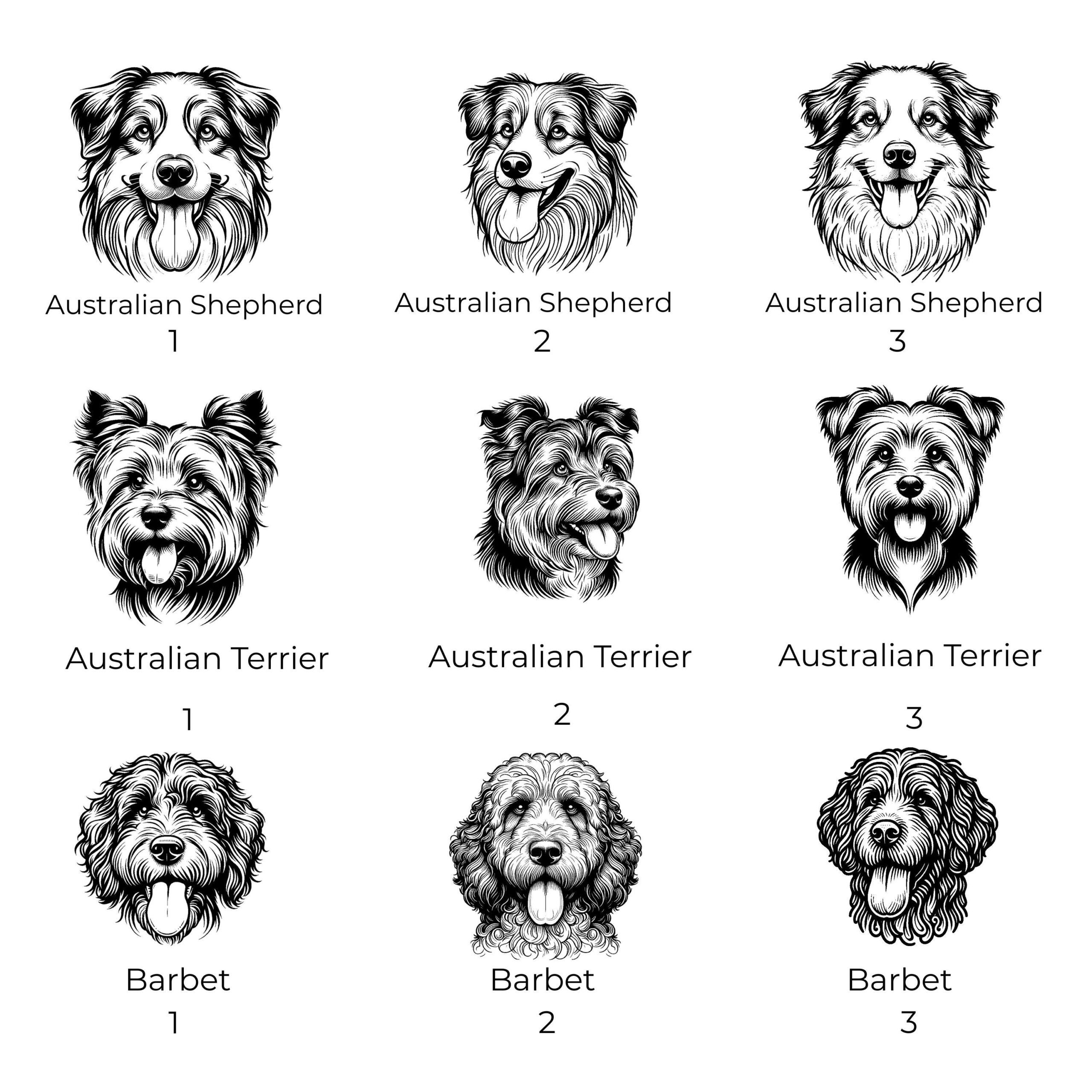 Australian Shepherd, Australian Terrier, Barbet Custom Dog Water Bottle with Bowl - Image 2