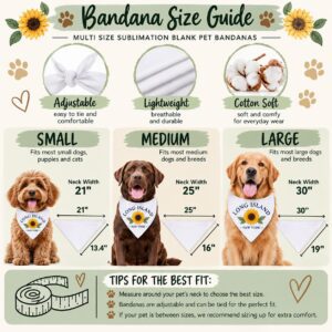 Alternative view of Long Island Sunflower Dog Bandana | NY Pet Accessory, Local Gift